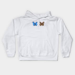 Blue Morpho Butterfly Kids Hoodie